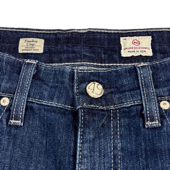 AG Adriano Goldschmied Tomboy Crop Jeans Womens 30R Relaxed Straight - Picture 5 of 13